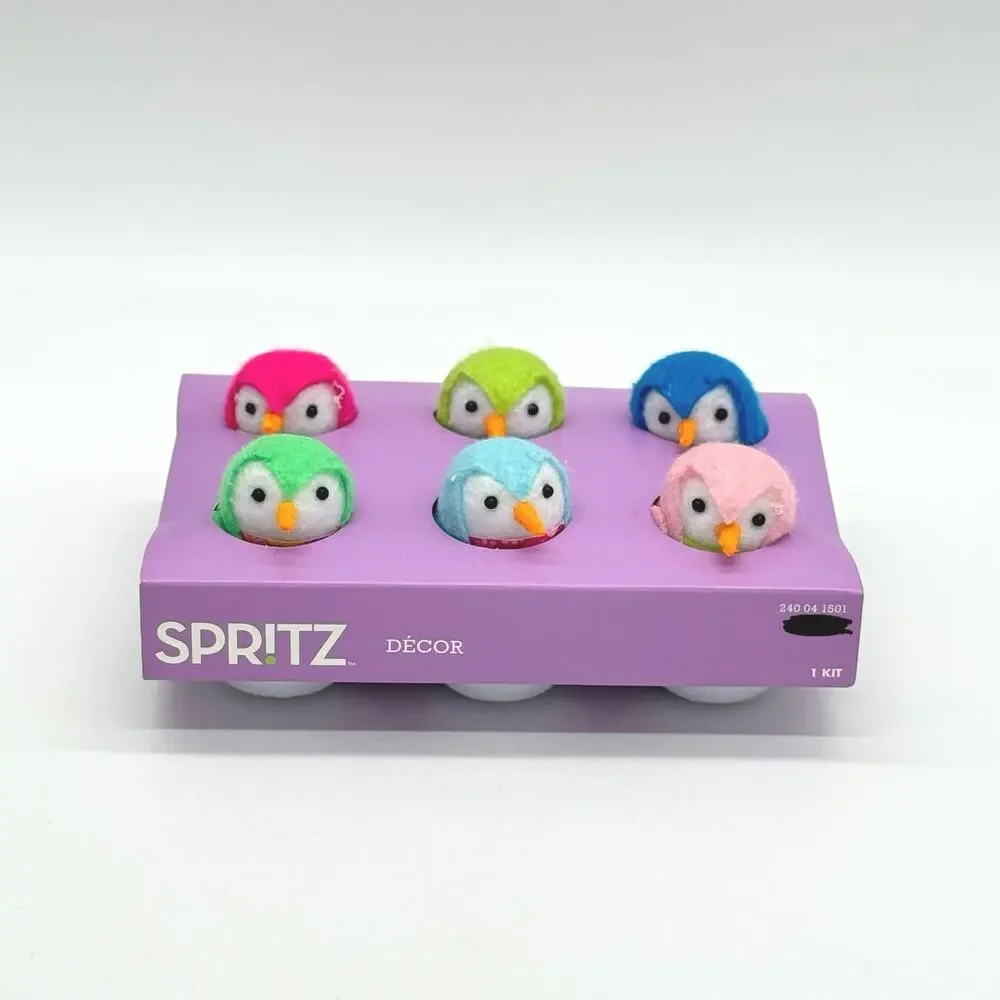 Target Spritz Featherly Friends 7pc Felt Egg Carton Birds Easter 2025 NEW
